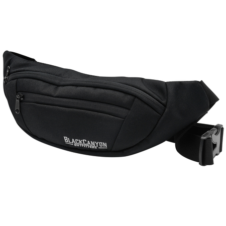 Blackcanyon Outfitters 14.5-Inch Polyester Waist Pack, Black BCO3170